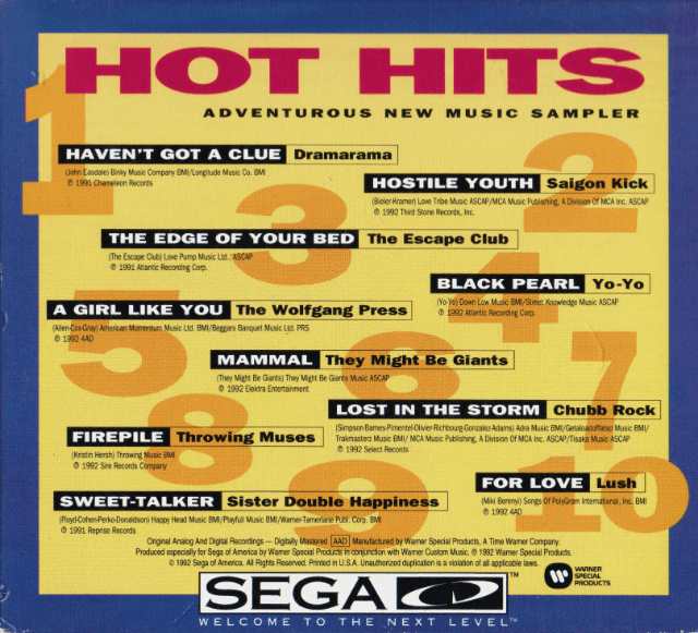 Rock Paintings and Hot Hits screenshot 2 for Sega CD